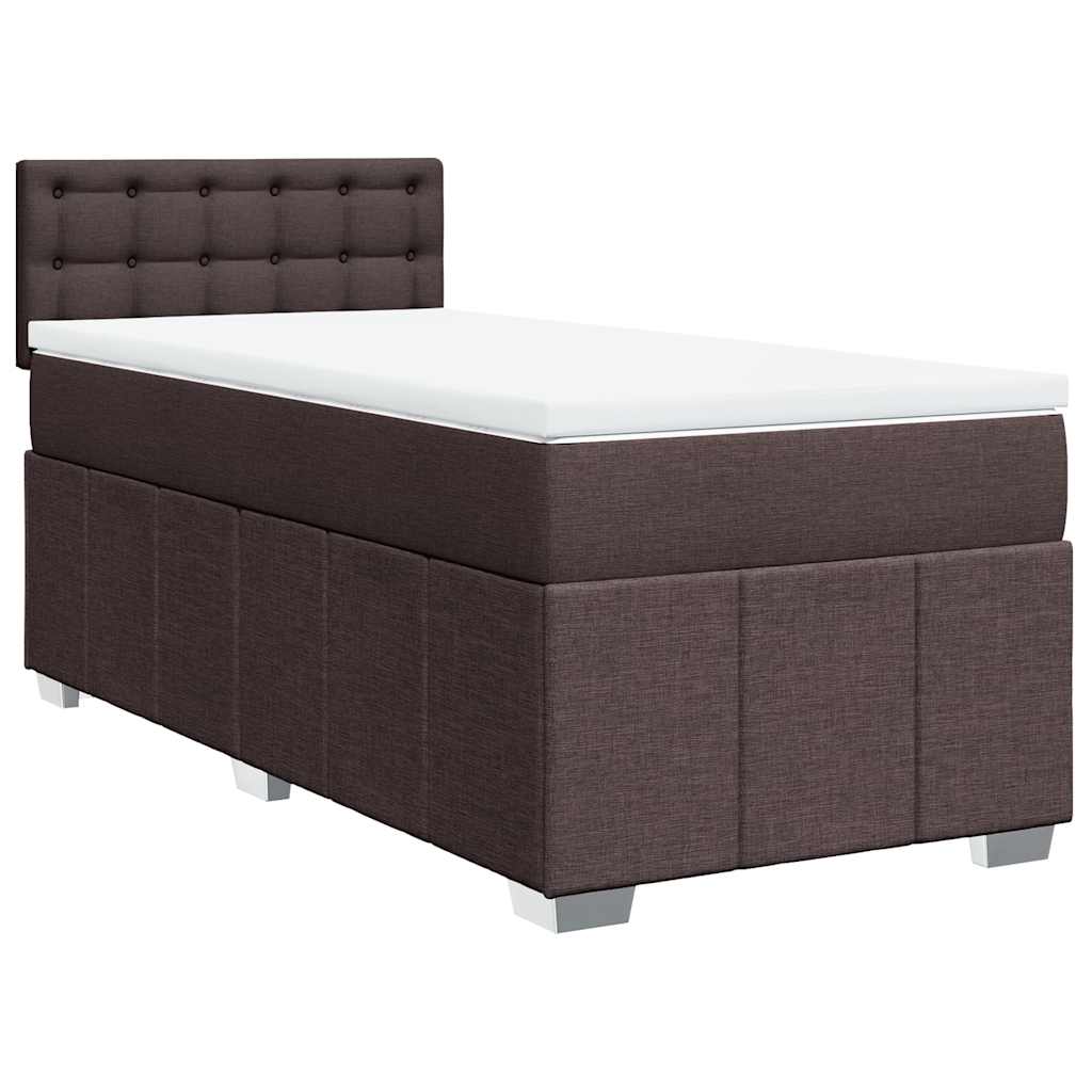 Sommier à lattes de lit avec matelas Marron foncé 90x200 cm - XIOS