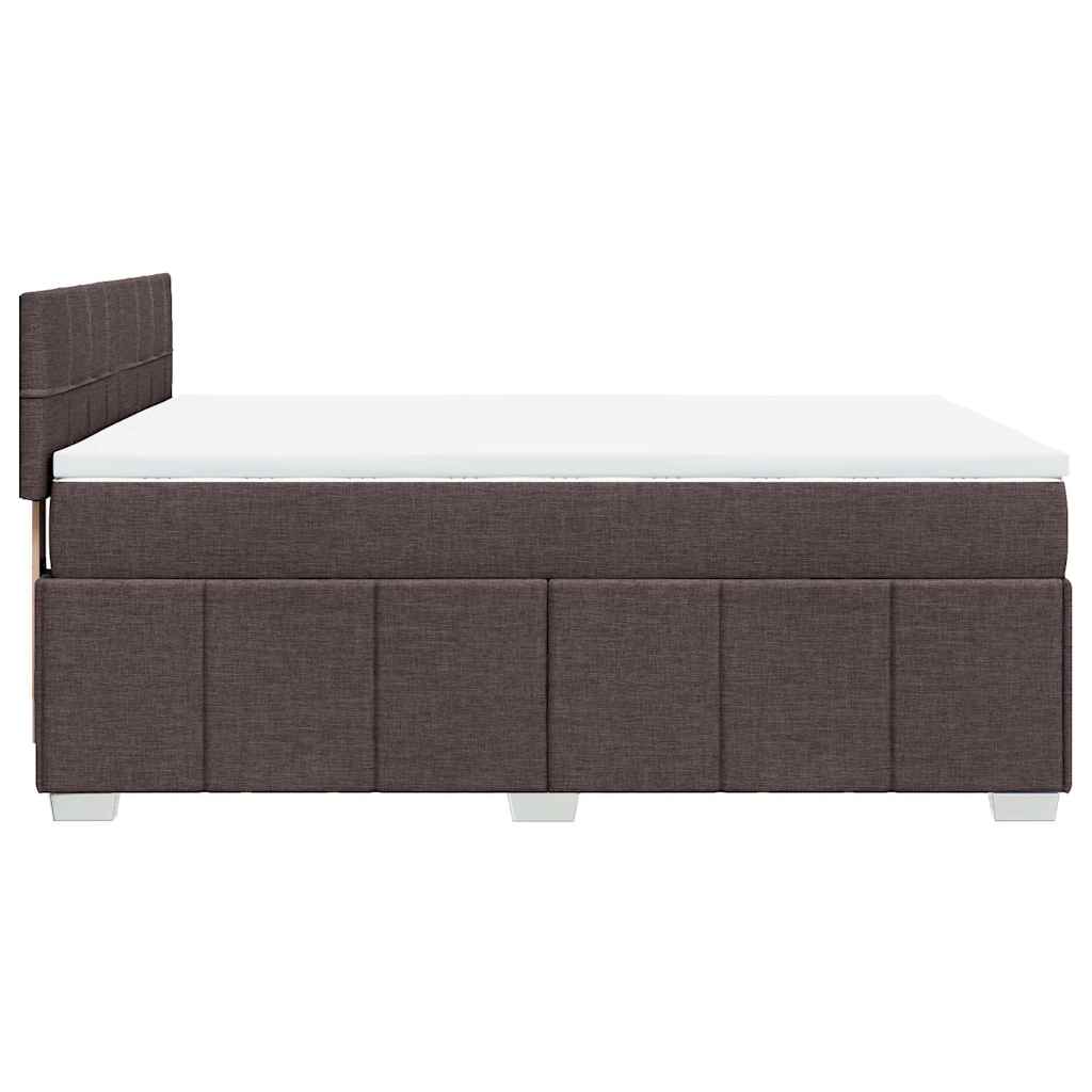 Sommier à lattes de lit avec matelas Marron foncé 140x190 cm - XIOS