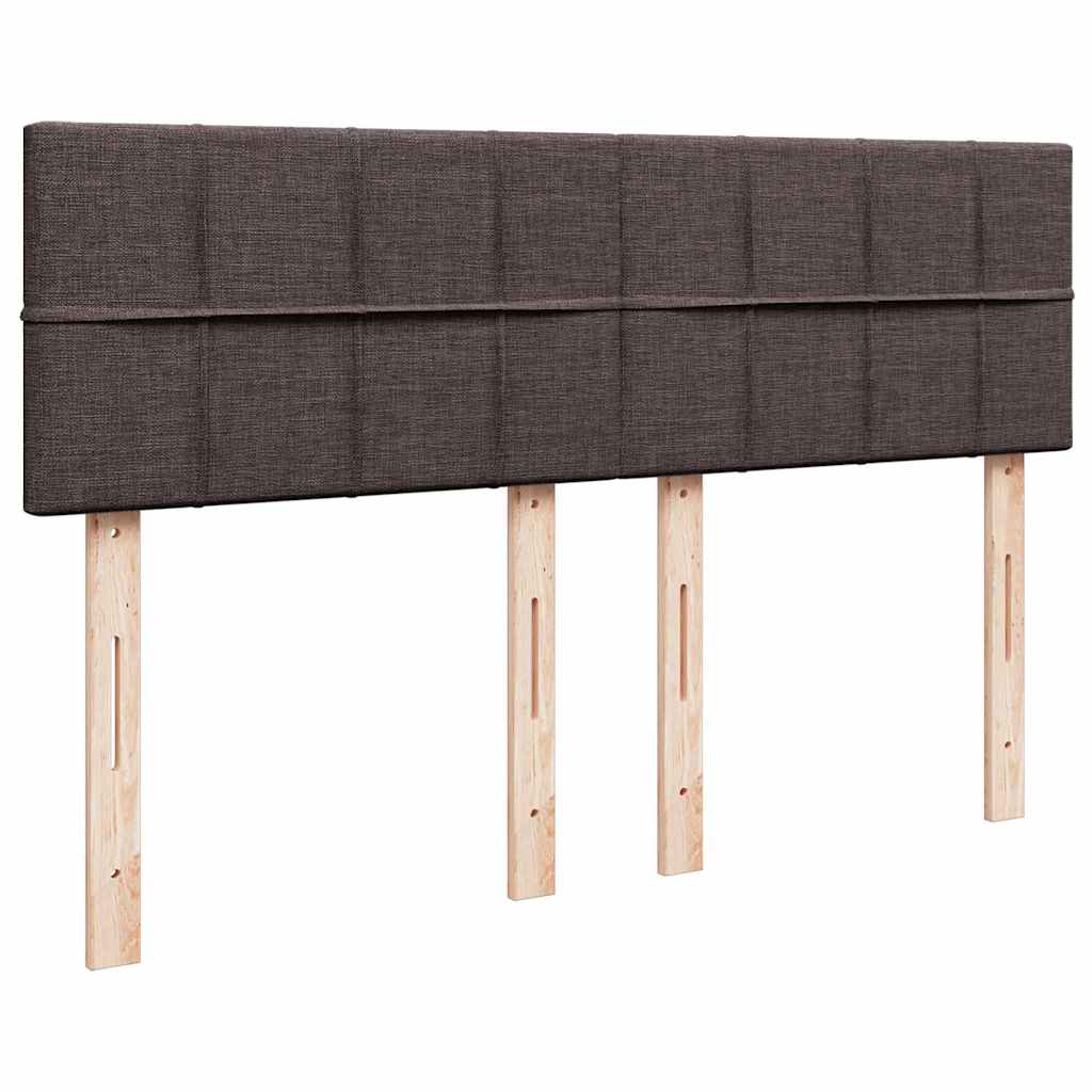Sommier à lattes de lit avec matelas Marron foncé 140x190 cm - XIOS