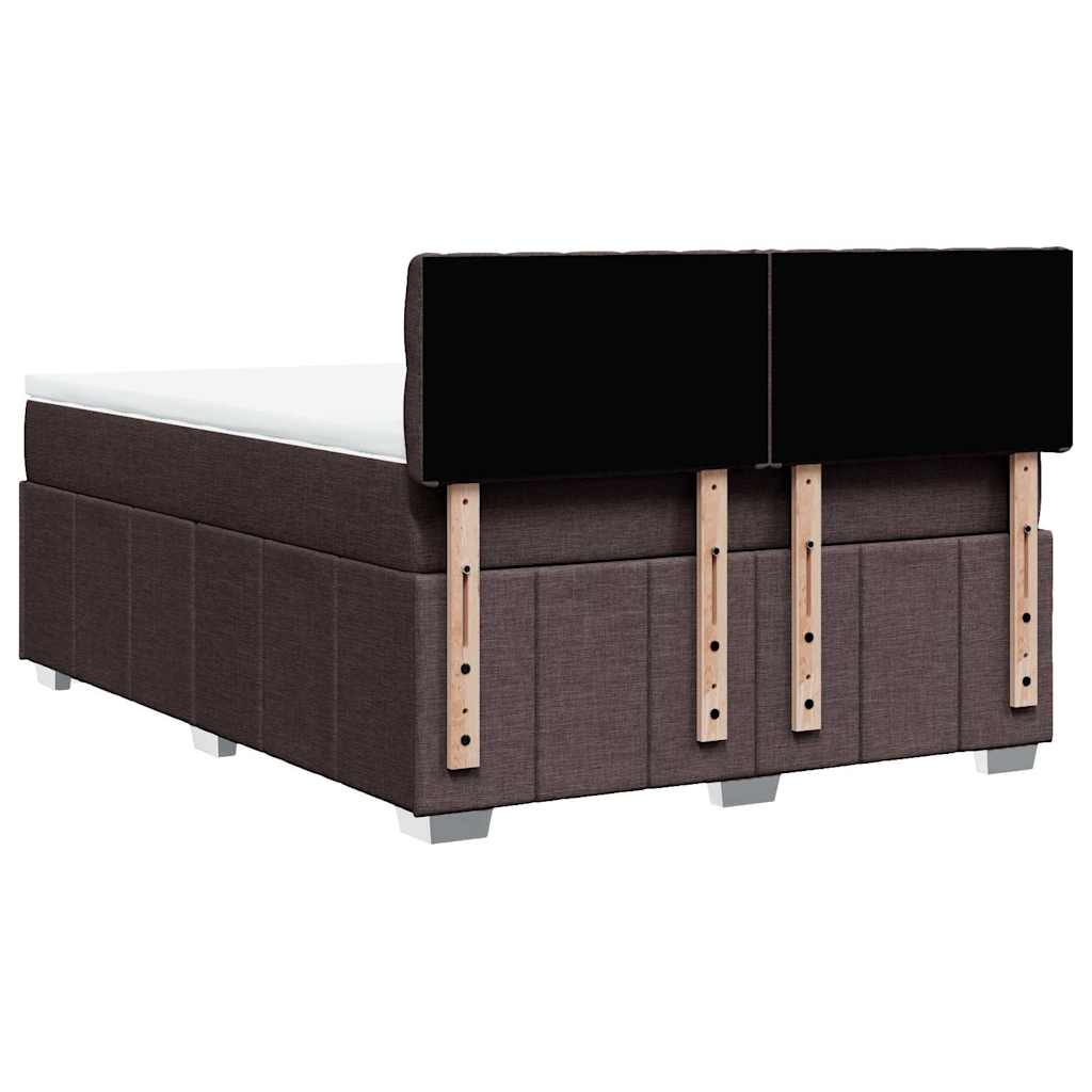 Sommier à lattes de lit avec matelas Marron foncé 140x190 cm - XIOS