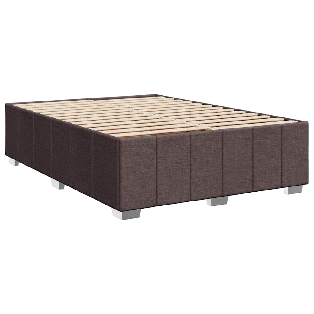Sommier à lattes de lit avec matelas Marron foncé 140x190 cm - XIOS