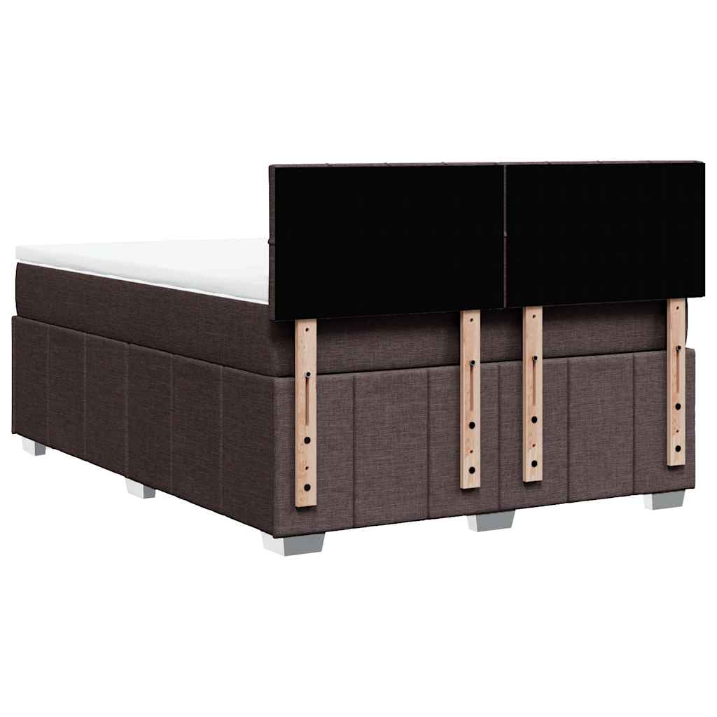 Sommier à lattes de lit avec matelas Marron foncé 140x200 cm - XIOS