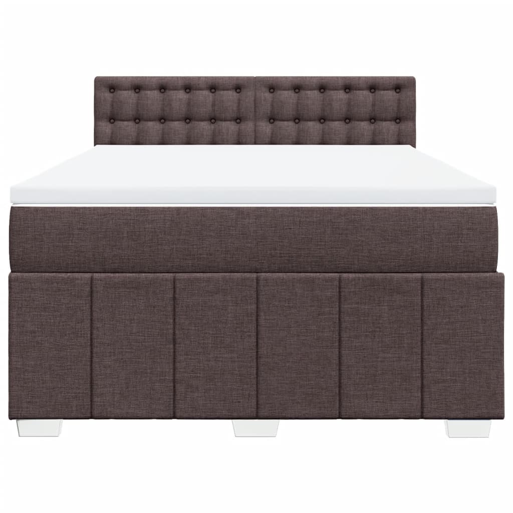 Sommier à lattes de lit avec matelas Marron foncé 140x200 cm - XIOS