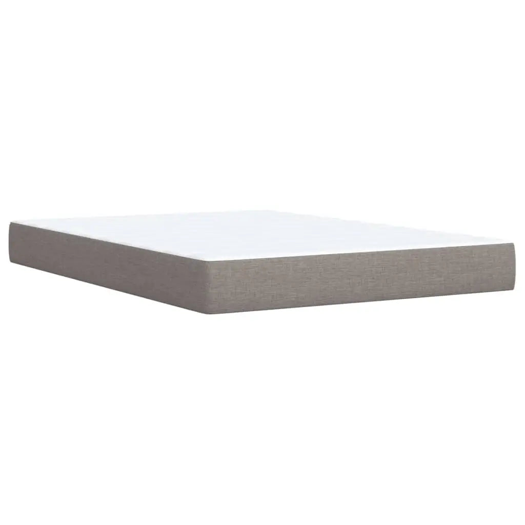 Sommier à lattes de lit avec matelas Taupe 160x200 cm Tissu - XIOS