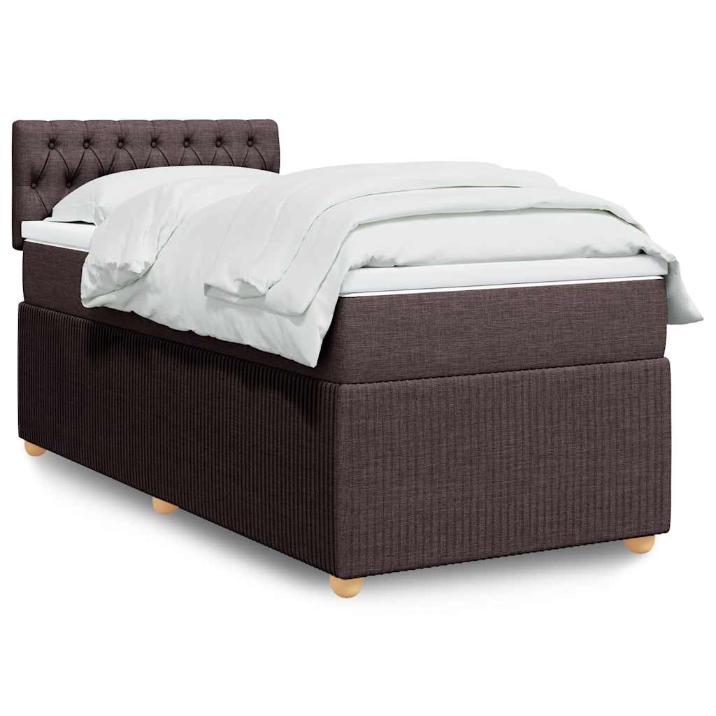 Sommier à lattes de lit avec matelas Marron foncé 90x190 cm - XIOS