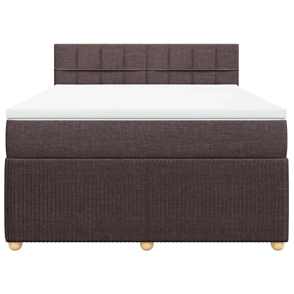 Sommier à lattes de lit avec matelas Marron foncé 140x190 cm - XIOS
