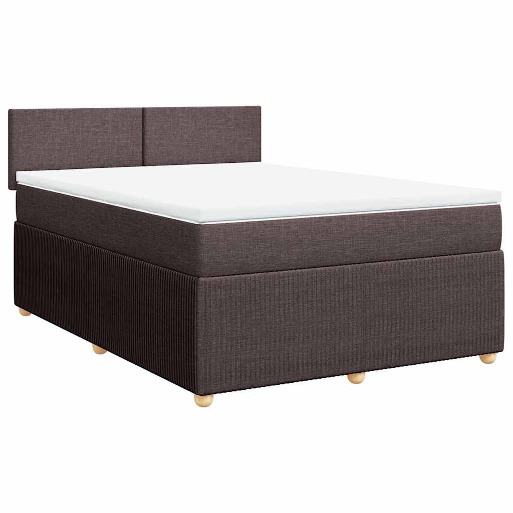 Sommier à lattes de lit avec matelas Marron foncé 140x200 cm - XIOS