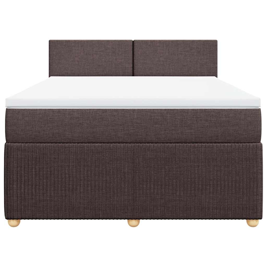 Sommier à lattes de lit avec matelas Marron foncé 140x200 cm - XIOS