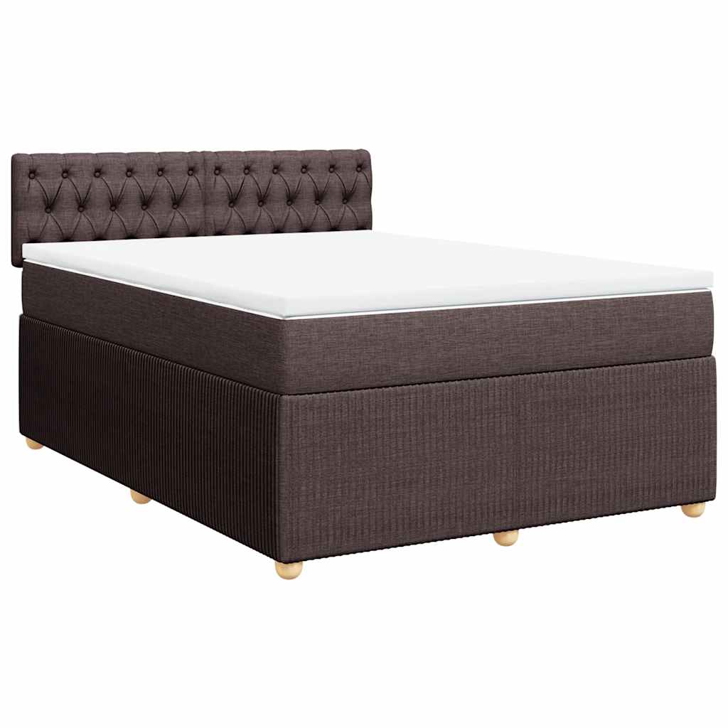 Sommier à lattes de lit avec matelas Marron foncé 140x200 cm - XIOS