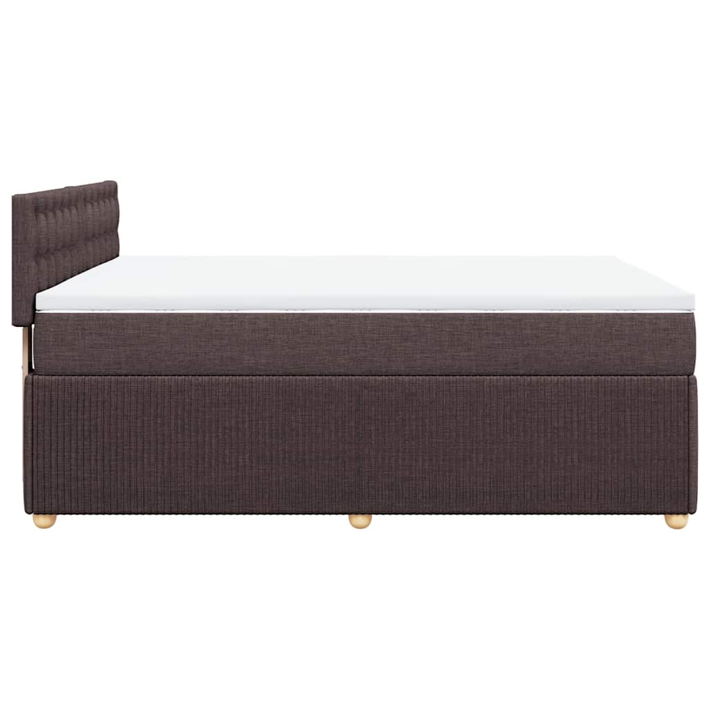 Sommier à lattes de lit avec matelas Marron foncé 140x200 cm - XIOS