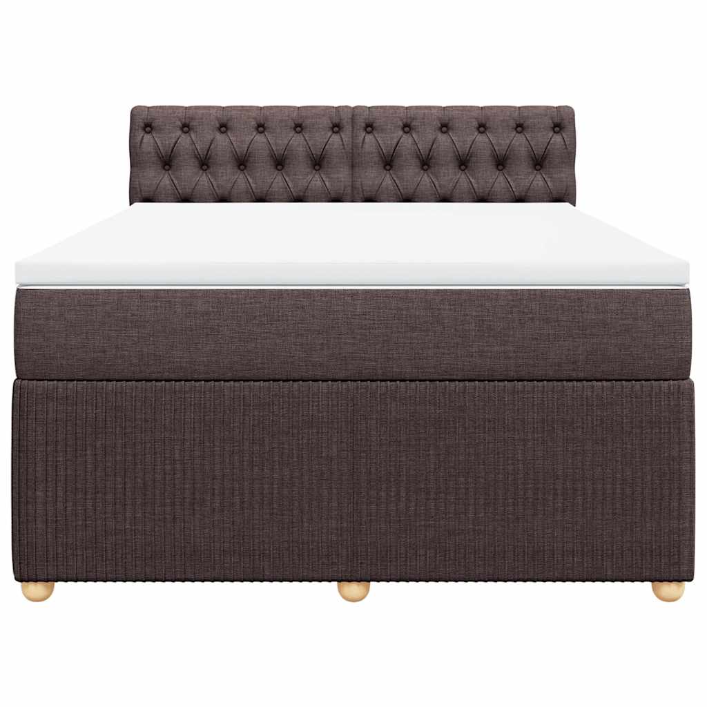 Sommier à lattes de lit avec matelas Marron foncé 160x200 cm - XIOS
