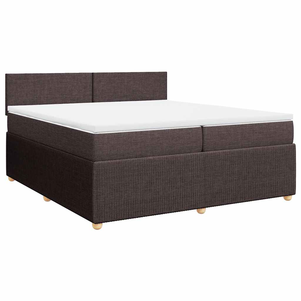 Sommier à lattes de lit avec matelas Marron foncé 200x200 cm - XIOS