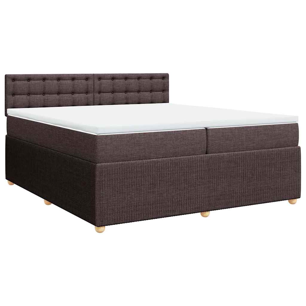 Sommier à lattes de lit avec matelas Marron foncé 200x200 cm - XIOS