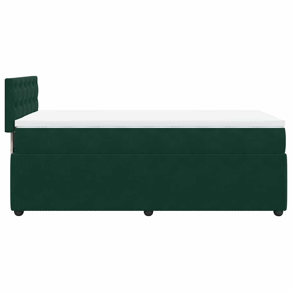 Sommier à lattes de lit avec matelas Vert foncé 100x200 cm - XIOS