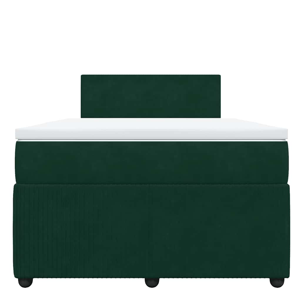 Sommier à lattes de lit et matelas Vert foncé 120x200cm Velours - XIOS