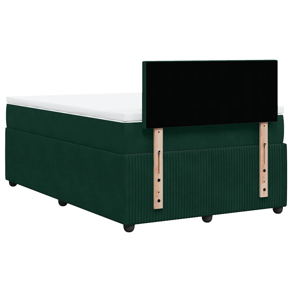 Sommier à lattes de lit et matelas Vert foncé 120x200cm Velours - XIOS
