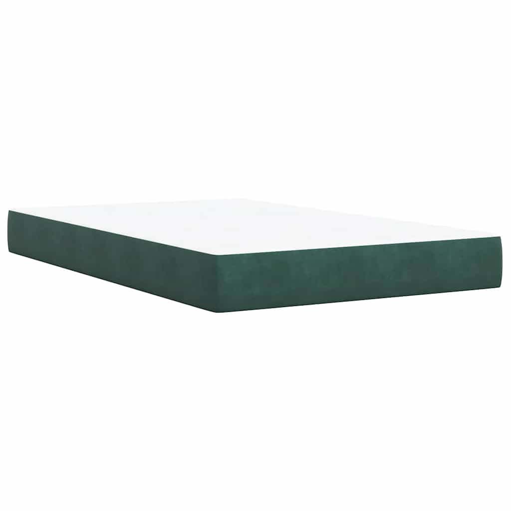 Sommier à lattes de lit et matelas Vert foncé 120x200cm Velours - XIOS