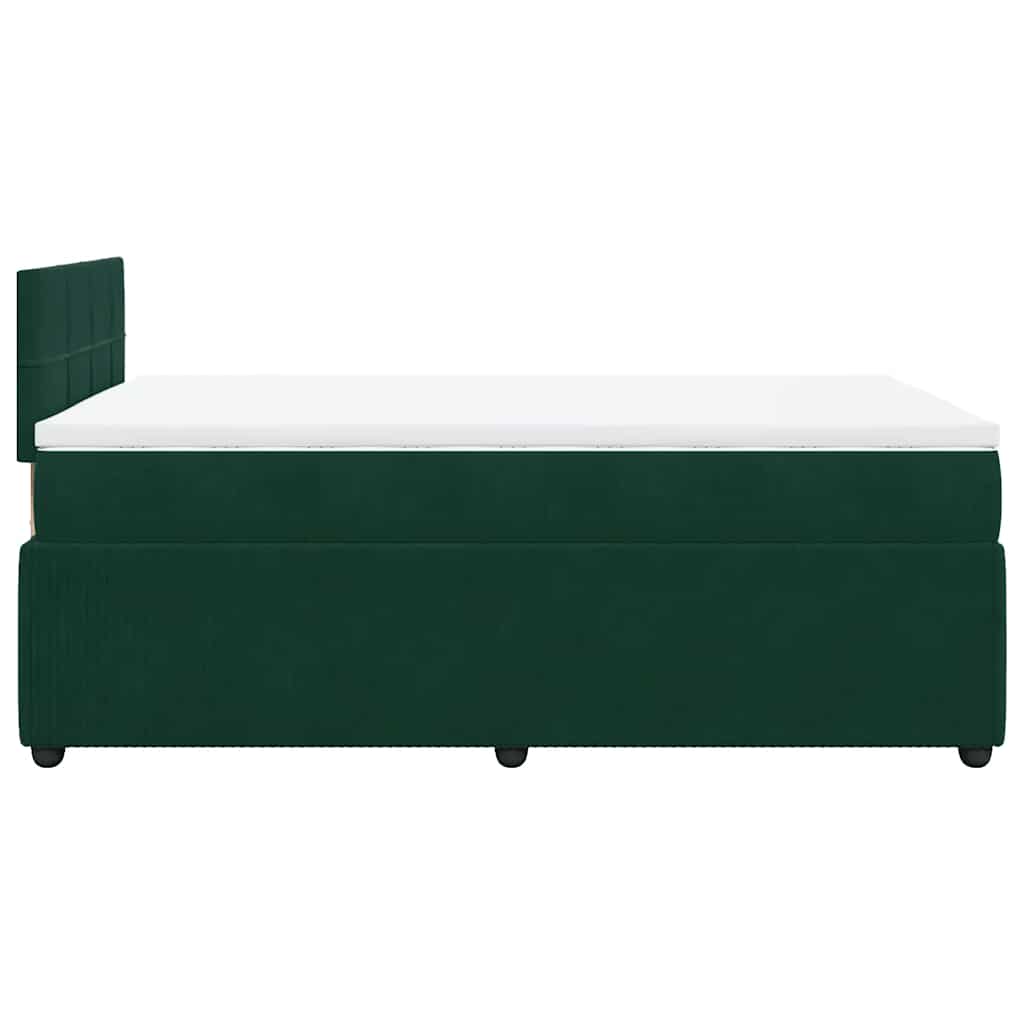 Sommier à lattes de lit et matelas Vert foncé 120x200cm Velours - XIOS
