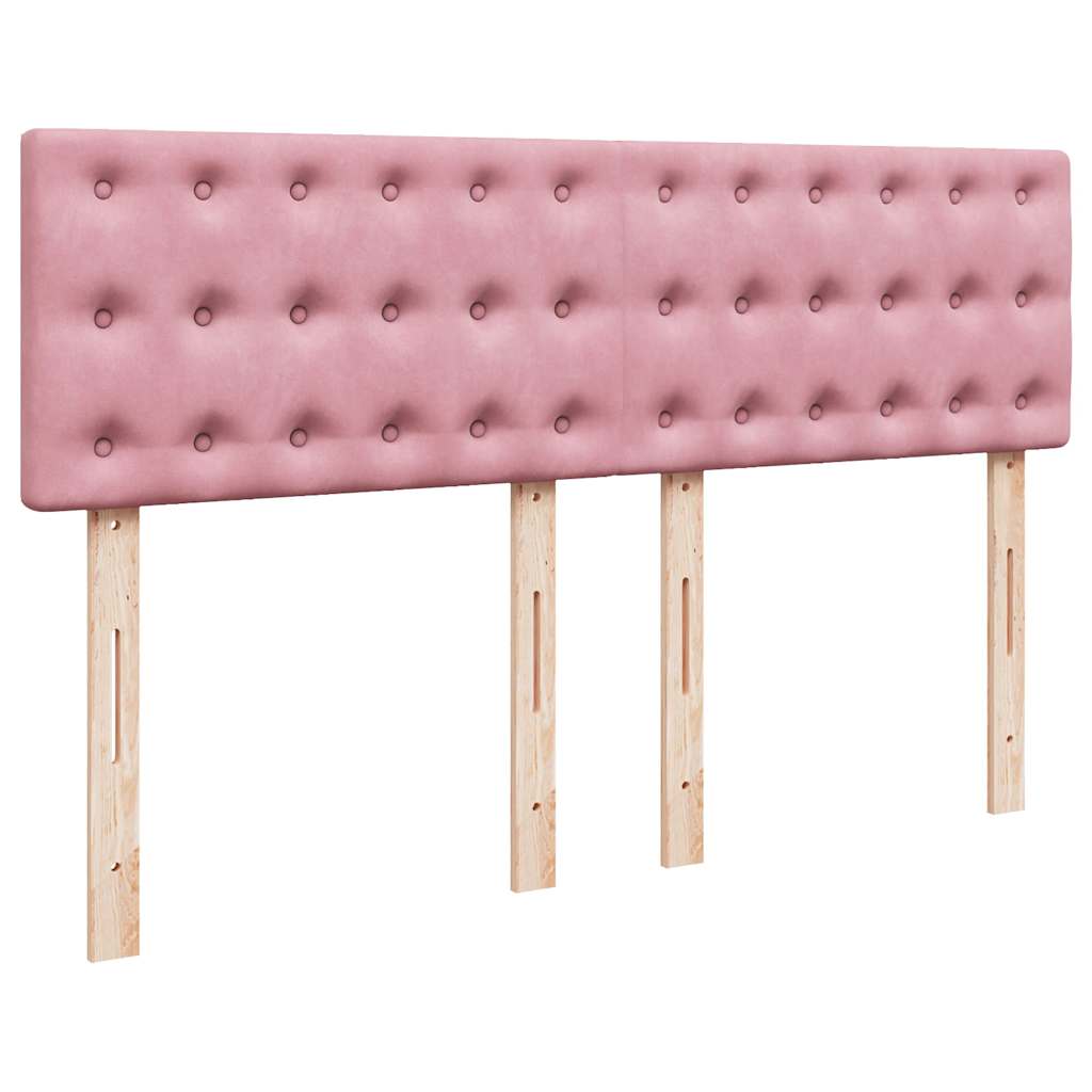 Sommier à lattes de lit avec matelas Rose 140x200 cm Velours - XIOS