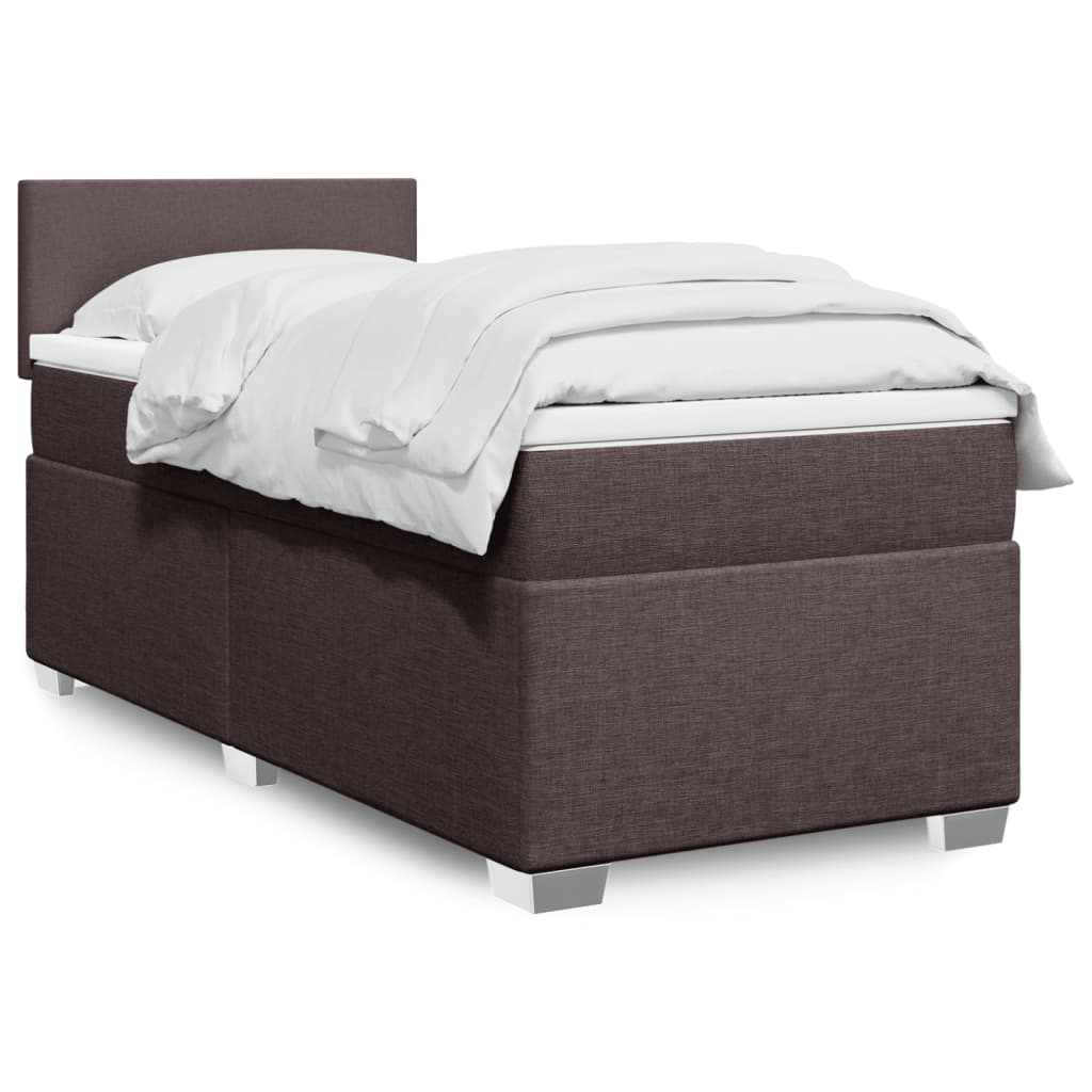 Sommier à lattes de lit avec matelas Marron foncé 90x190 cm - XIOS