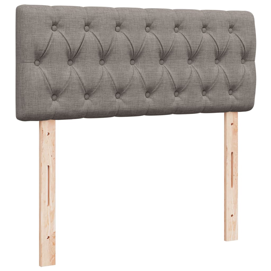 Sommier à lattes de lit avec matelas Taupe 120x200 cm Tissu - XIOS