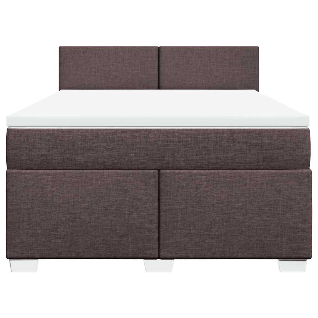 Sommier à lattes de lit avec matelas Marron foncé 140x190 cm - XIOS
