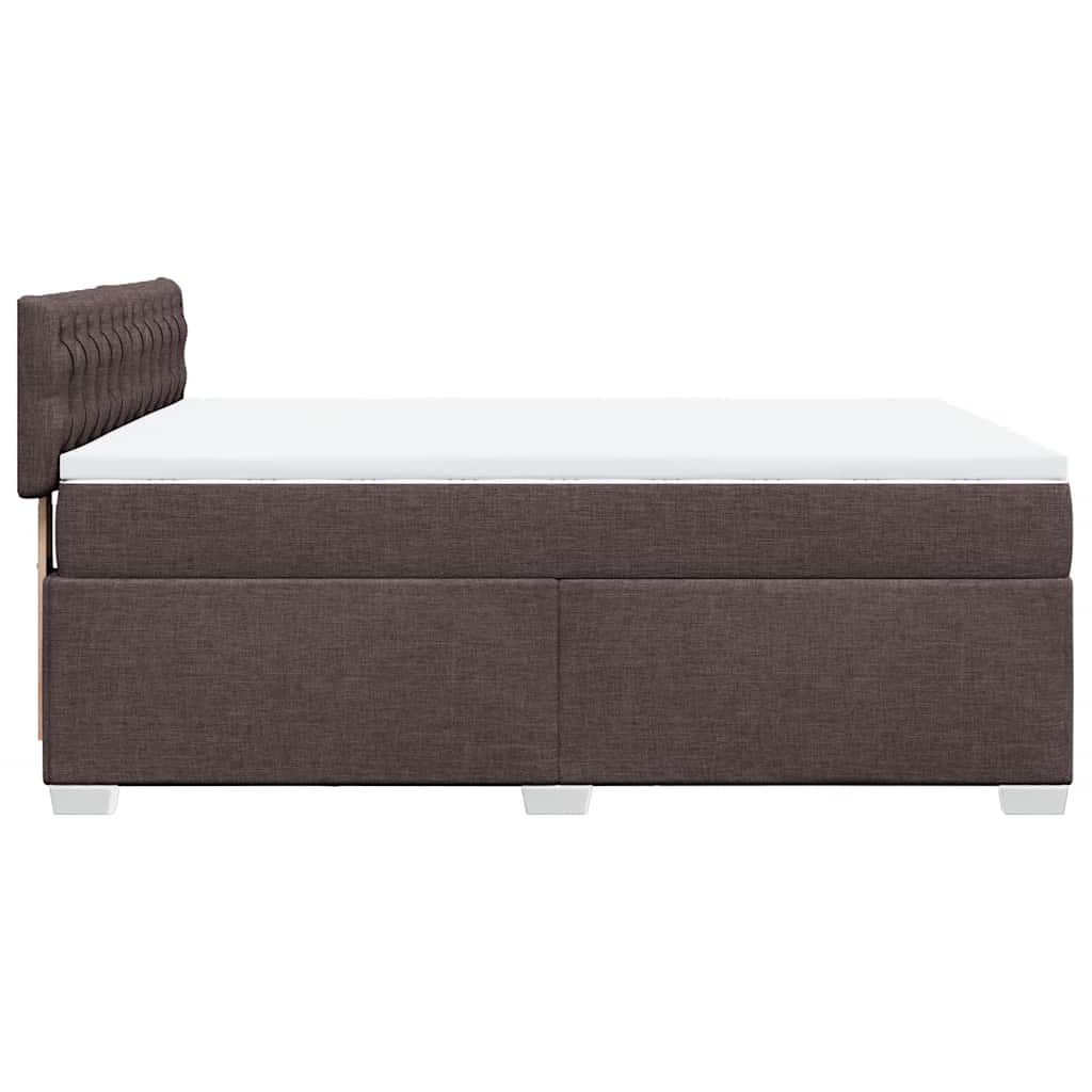 Sommier à lattes de lit avec matelas Marron foncé 140x190 cm - XIOS