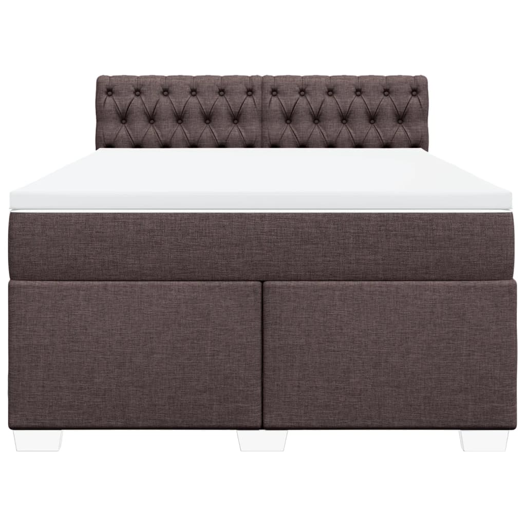 Sommier à lattes de lit avec matelas Marron foncé 140x200 cm - XIOS