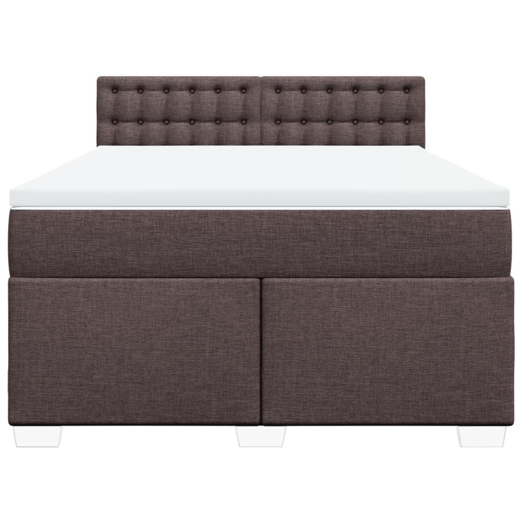 Sommier à lattes de lit avec matelas Marron foncé 140x200 cm - XIOS