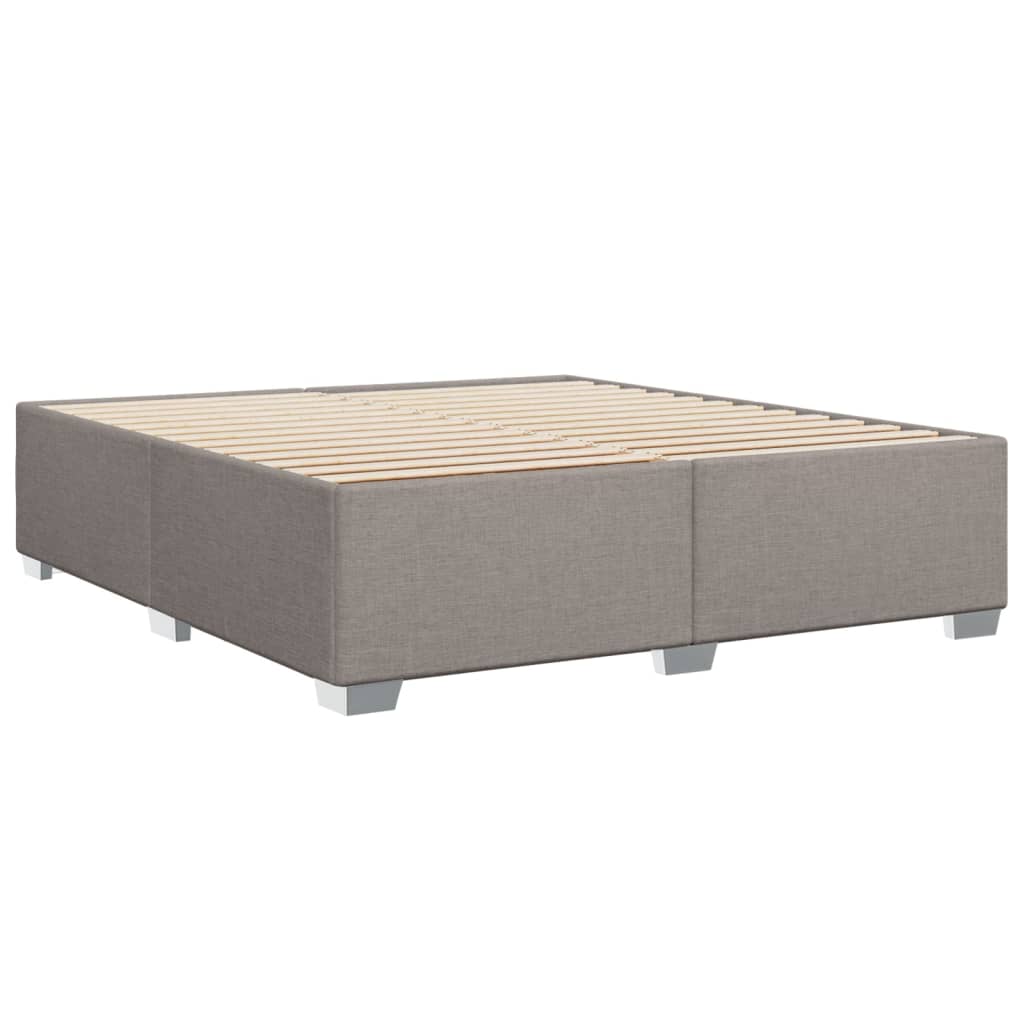 Sommier à lattes de lit avec matelas Taupe 180x200 cm Tissu - XIOS
