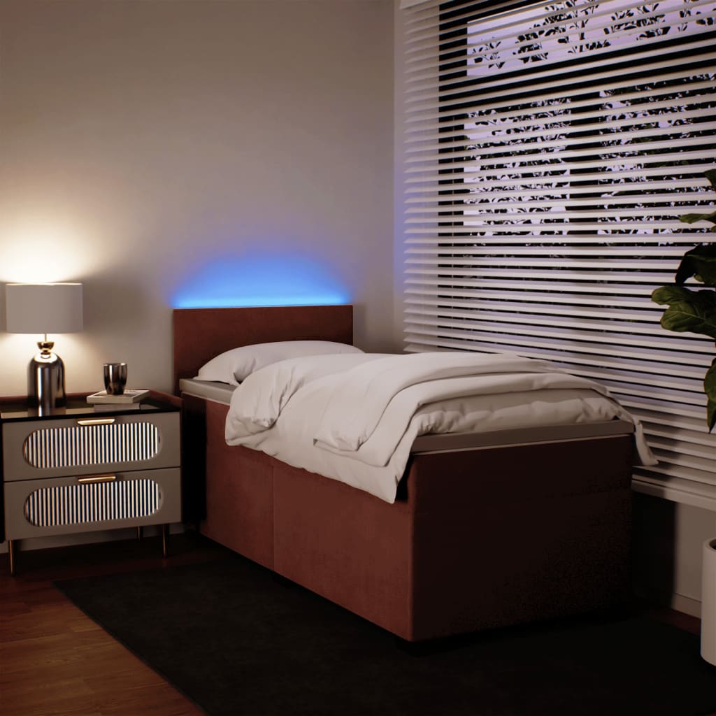 Sommier à lattes de lit et matelas Rose 80x200 cm Velours - XIOS
