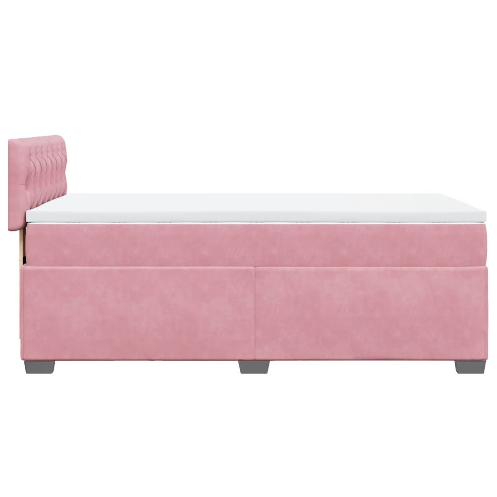 Sommier à lattes de lit et matelas Rose 80x200 cm Velours - XIOS