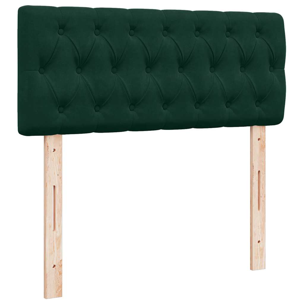 Sommier à lattes de lit avec matelas vert foncé 120x190 cm - XIOS