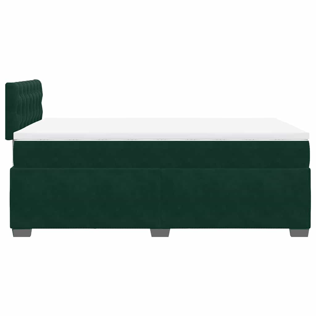 Sommier à lattes de lit avec matelas vert foncé 120x190 cm - XIOS