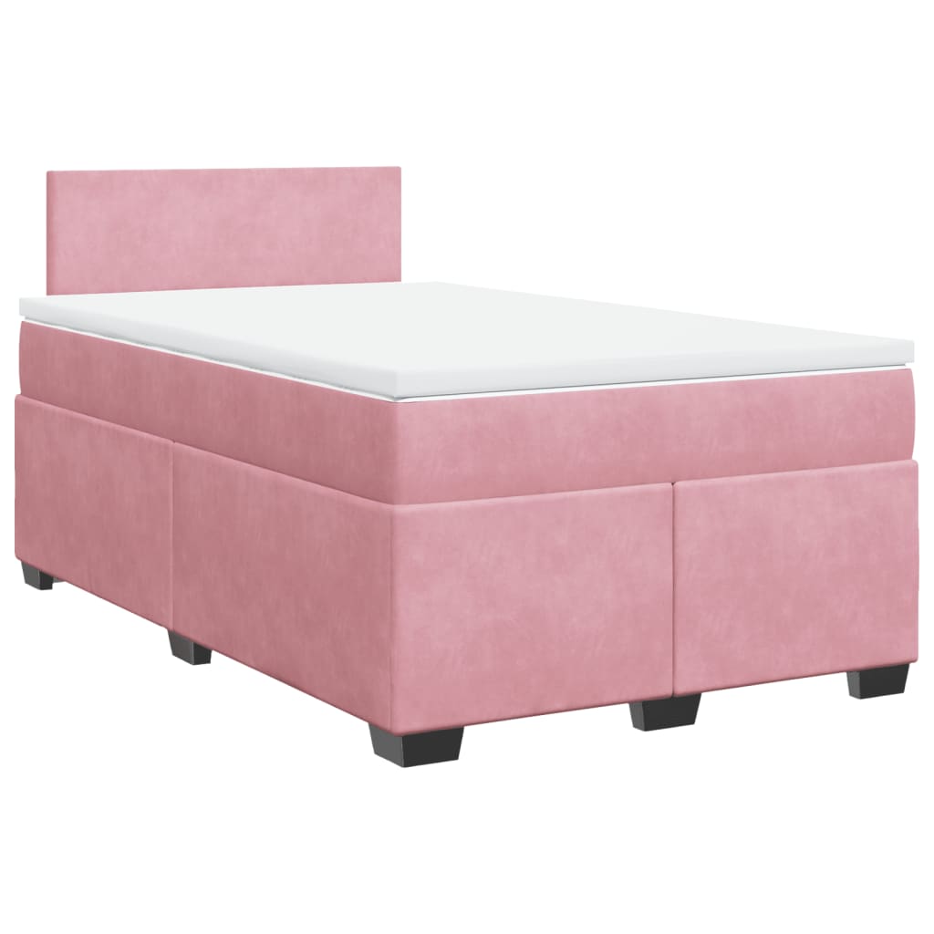 Sommier à lattes de lit avec matelas Rose 120x200 cm Velours - XIOS