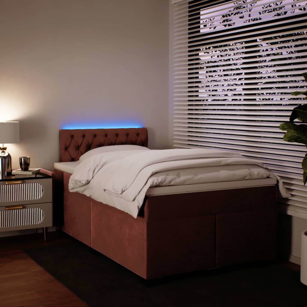 Sommier à lattes de lit avec matelas Rose 120x200 cm Velours - XIOS