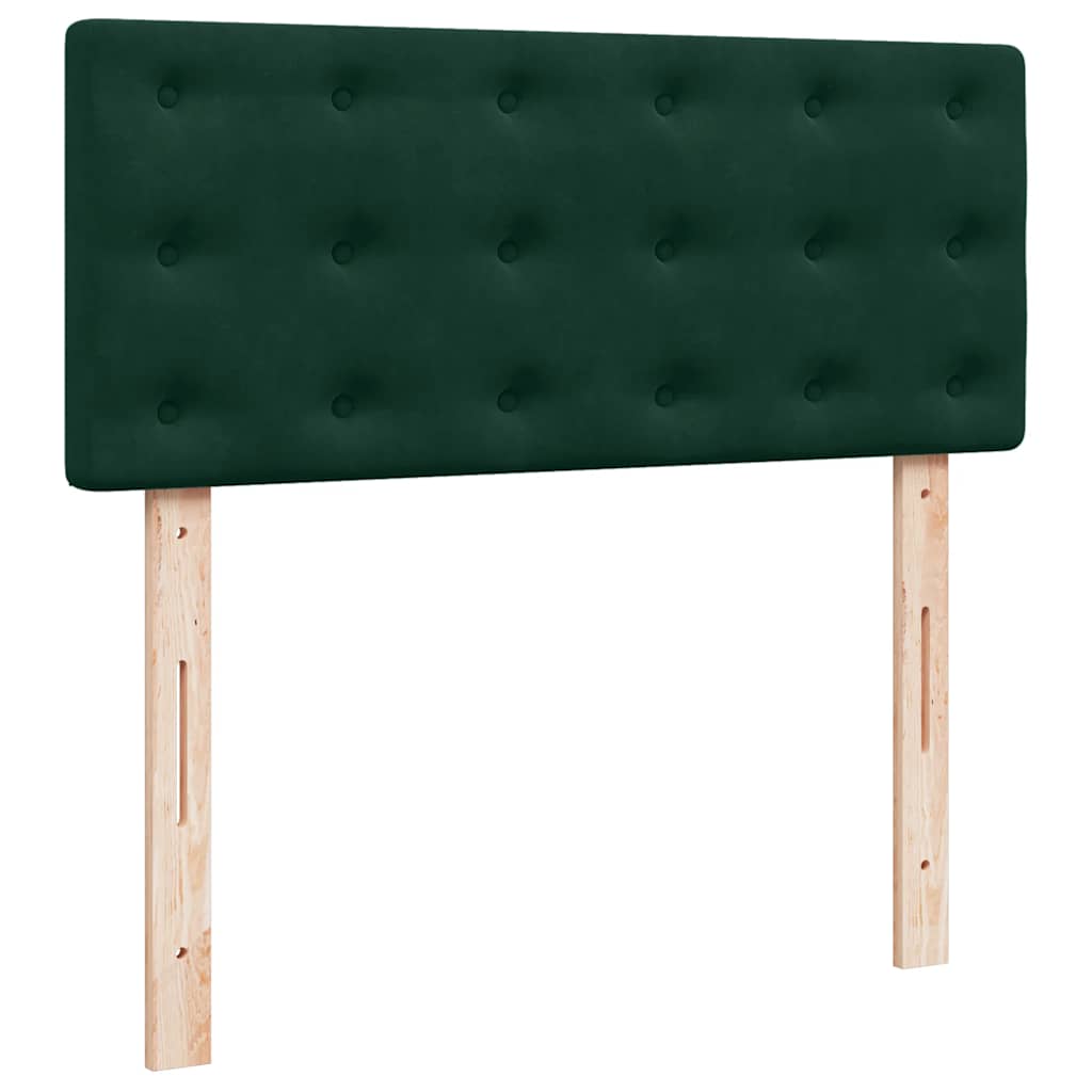 Sommier à lattes de lit et matelas Vert foncé 120x200cm Velours - XIOS