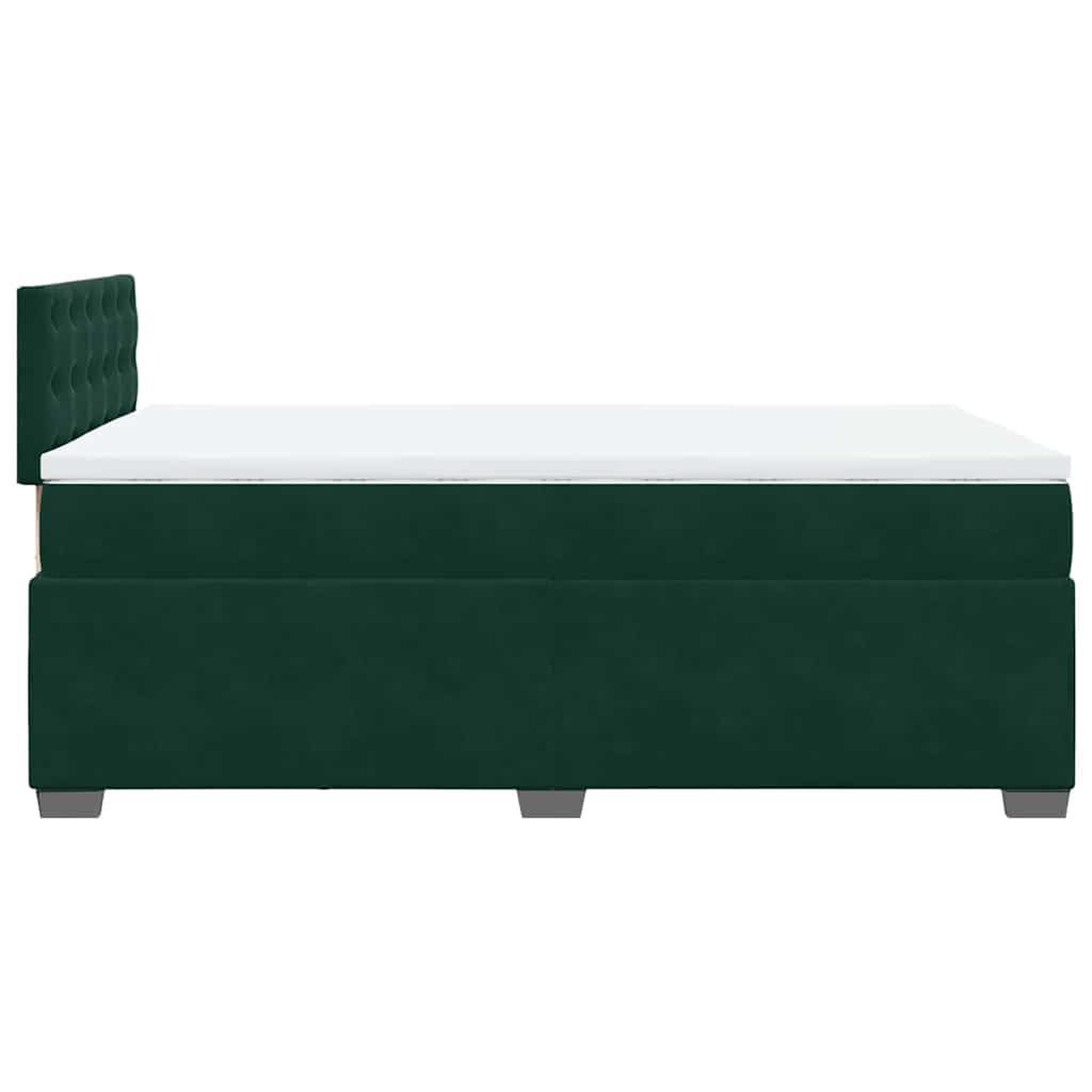 Sommier à lattes de lit et matelas Vert foncé 120x200cm Velours - XIOS