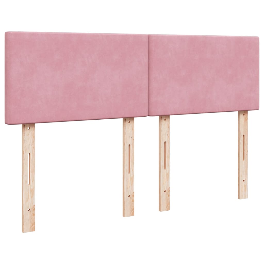 Sommier à lattes de lit avec matelas Rose 160x200 cm Velours - XIOS