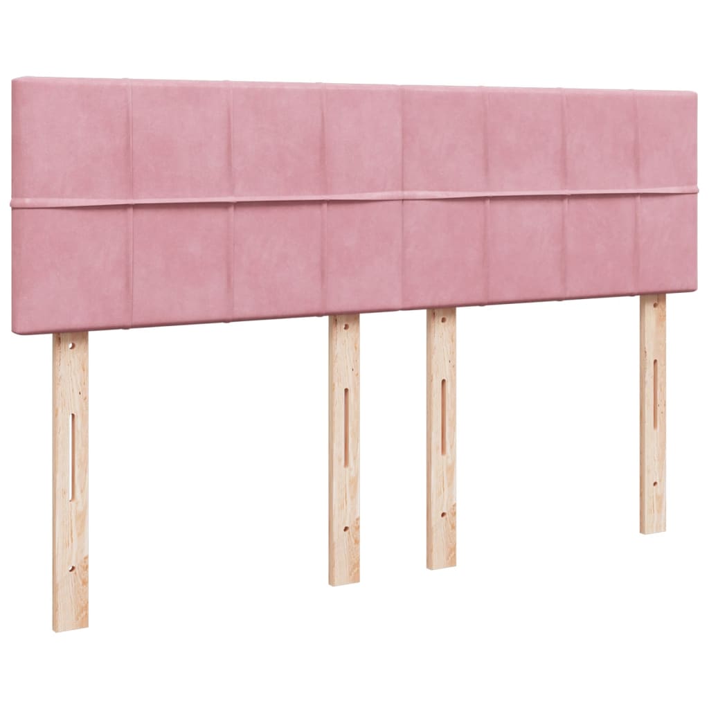 Sommier à lattes de lit avec matelas Rose 160x200 cm Velours - XIOS