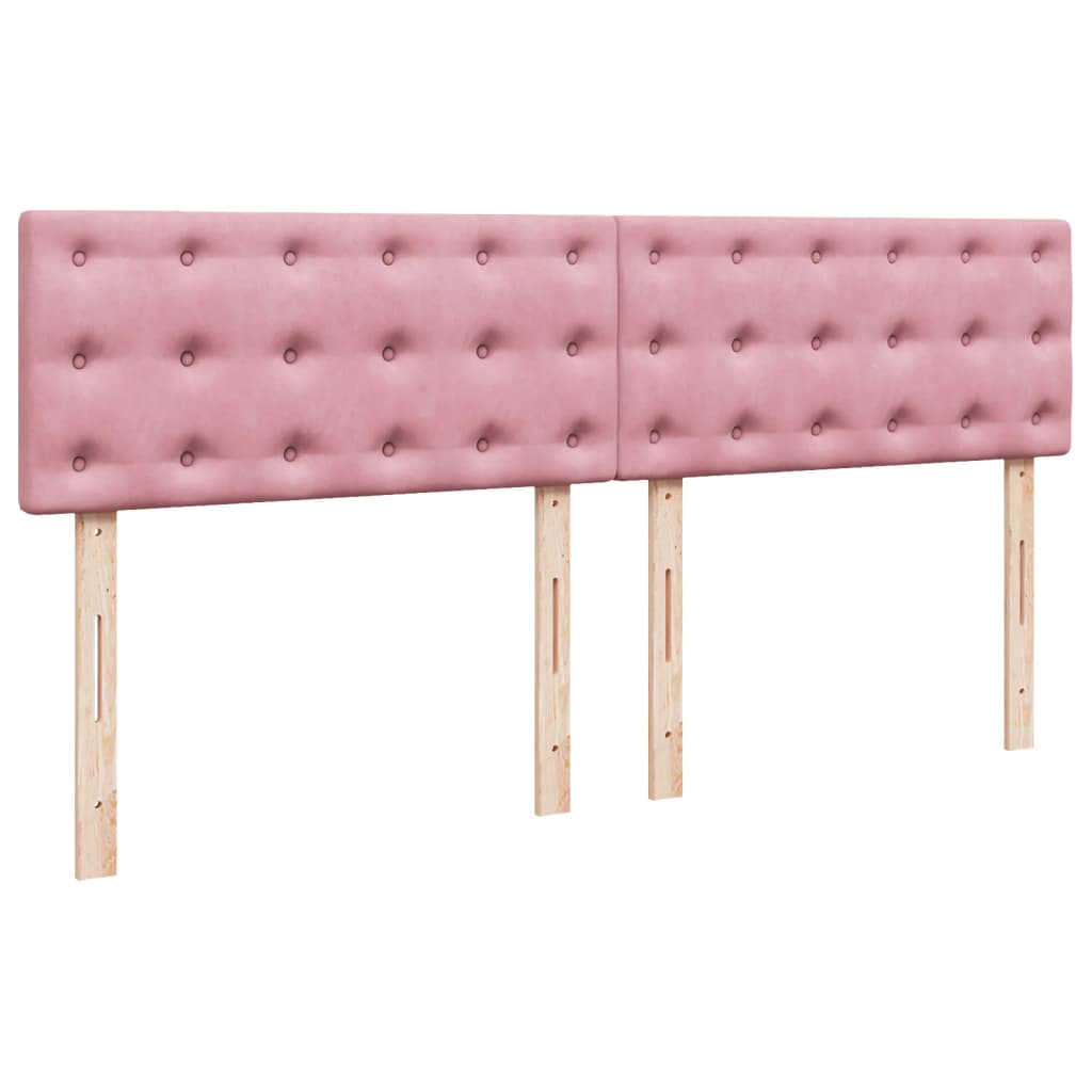Sommier à lattes de lit avec matelas Rose 200x200 cm Velours - XIOS