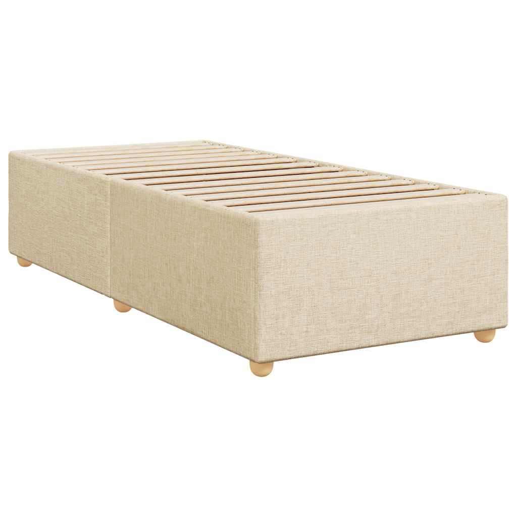 Sommier à lattes de lit avec matelas Crème 80x200 cm Tissu - XIOS