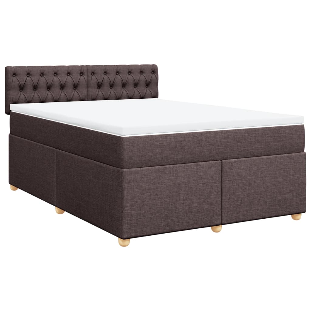 Sommier à lattes de lit avec matelas Marron foncé 140x200 cm - XIOS