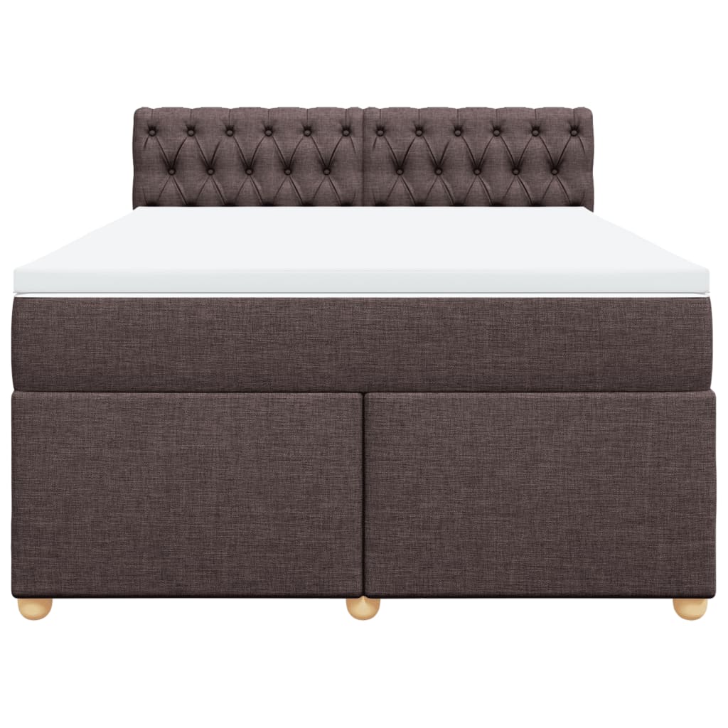 Sommier à lattes de lit avec matelas Marron foncé 140x200 cm - XIOS