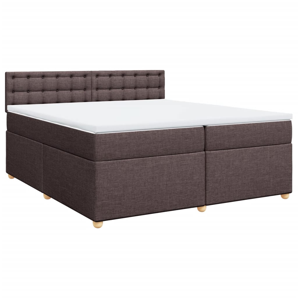 Sommier à lattes de lit avec matelas Marron foncé 200x200 cm - XIOS