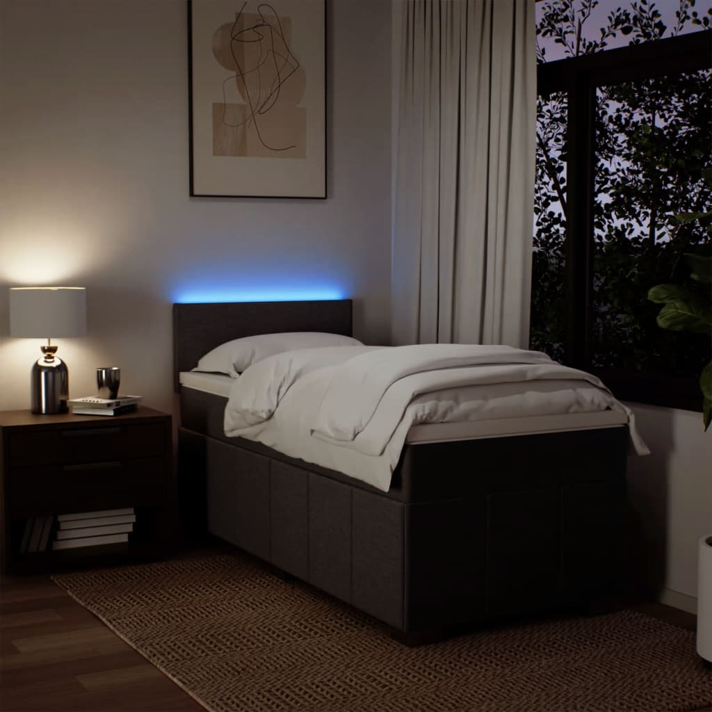 Sommier à lattes de lit avec matelas Marron foncé 90x190 cm - XIOS