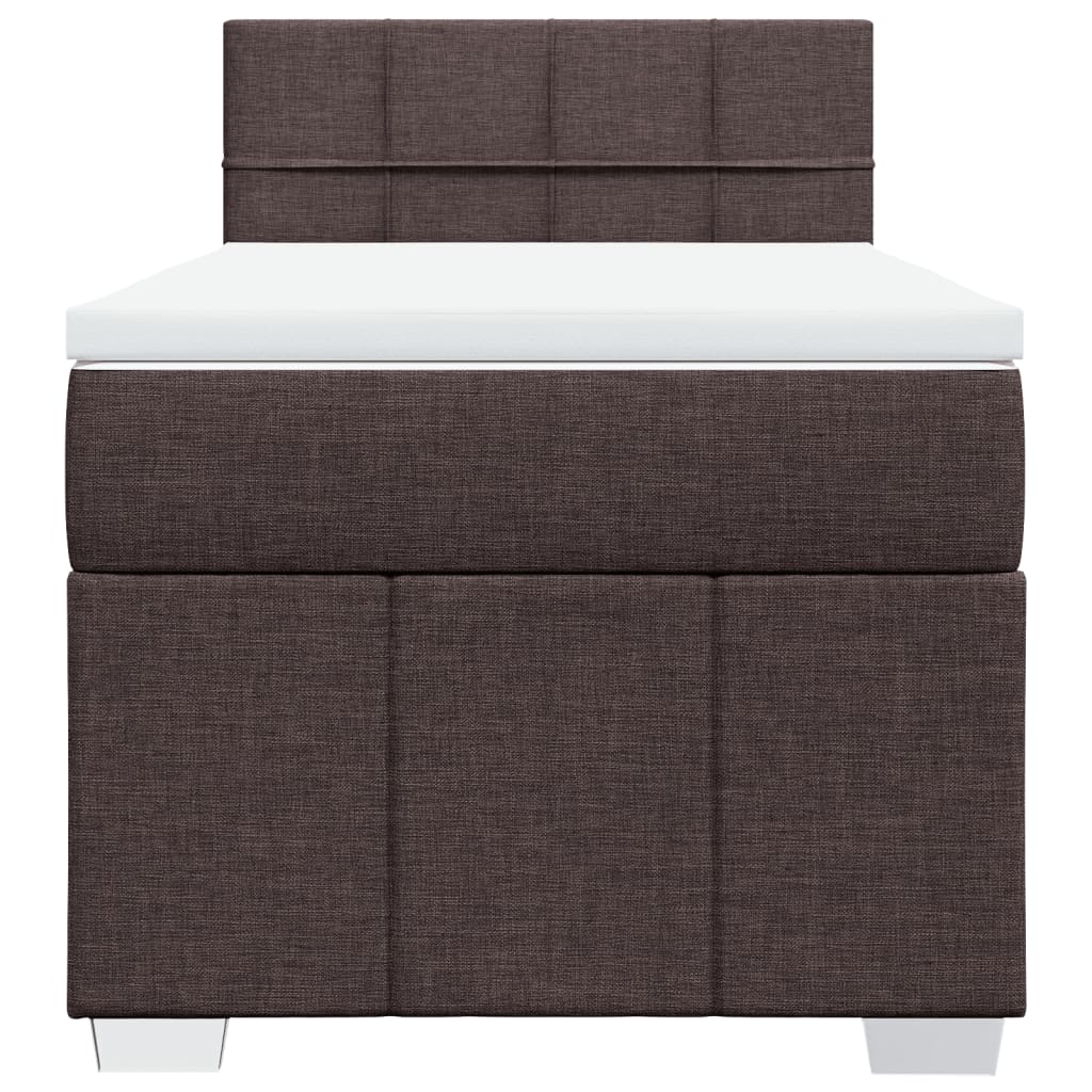 Sommier à lattes de lit avec matelas Marron foncé 90x190 cm - XIOS