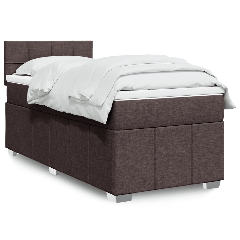 Sommier à lattes de lit avec matelas Marron foncé 90x190 cm - XIOS