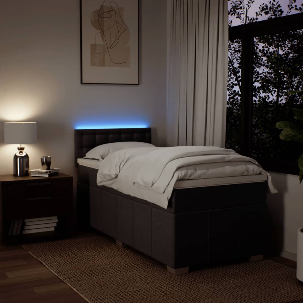 Sommier à lattes de lit avec matelas Marron foncé 90x190 cm - XIOS