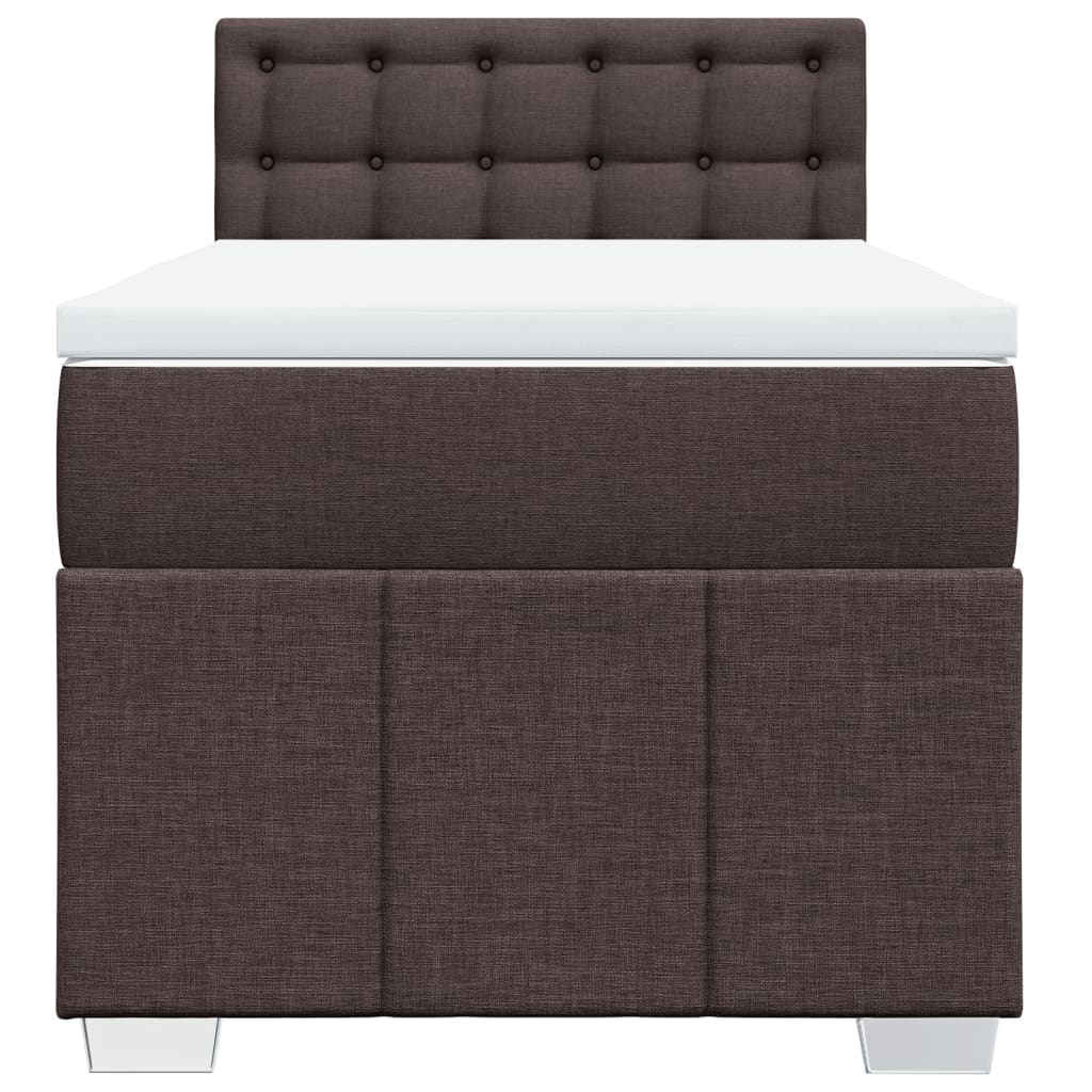 Sommier à lattes de lit avec matelas Marron foncé 90x190 cm - XIOS
